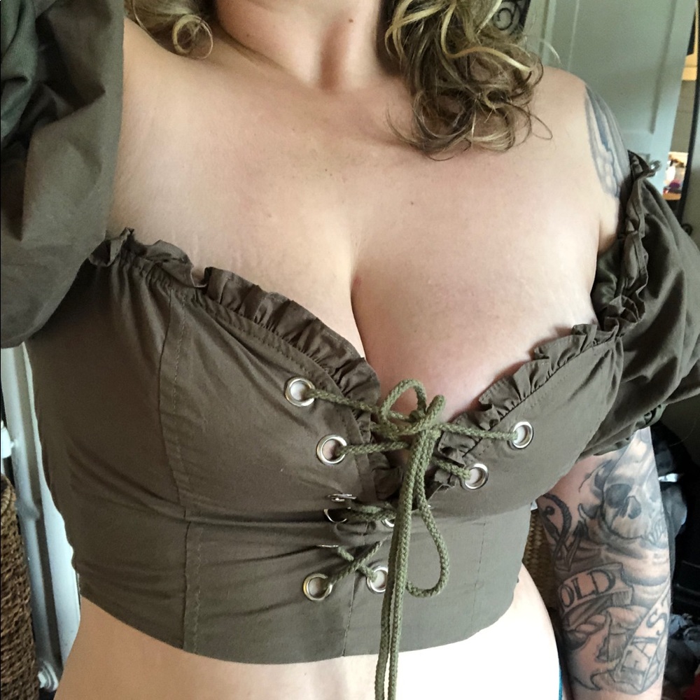 I.AM.GIA Alya Lace-up Top